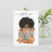 Carte Succulentes citrouilles Afro-Américain (Debout devant)