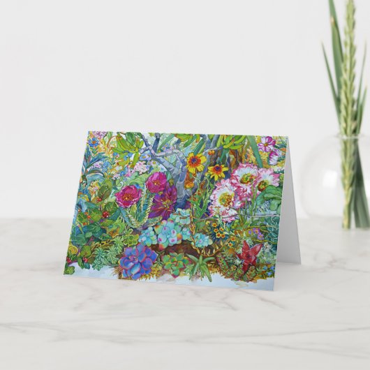Carte "Succulents et cactus " (Devant)
