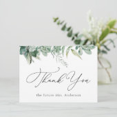 Carte Succulents et Merci d'eucalyptus (Debout devant)