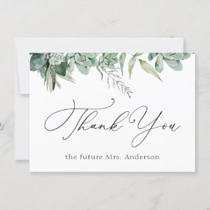 Carte Succulents et Merci d'eucalyptus