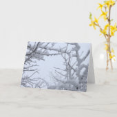 Carte Succursales congelées Wintry encadrant Sky (Fleur jaune)