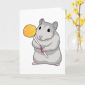 Carte Sucette de hamster (Fleur jaune)
