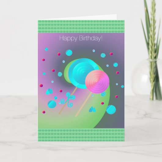 Carte Sucettes et bonbons (Devant)