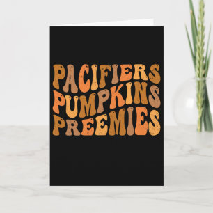 Carte Sucettes Groovy Citrouilles Prematures Infirmière