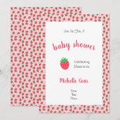 Carte Sucré à la fraise (Devant / Derrière)