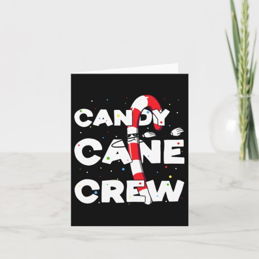Carte Sucre de canne Crew Fun Christmas Candy Loover Dan (Devant)