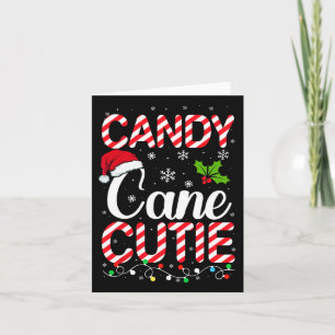 Carte Sucre de canne Cutie Cute Funny Noël Noël Noël Noë