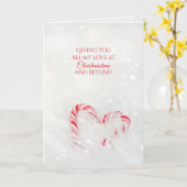 Carte Sucre de canne de Noël (Fleur jaune)