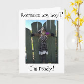 CARTE "SUCRE SUR VOUS, C'EST CE QUE JE SUIS" FEMME SCARE (Fleur jaune)