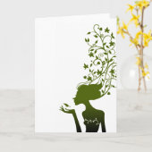 Carte sucre vert (Fleur jaune)