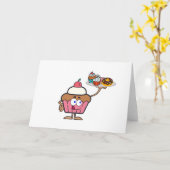 Carte Sucres de cupcake Votre Jour (Fleur jaune)