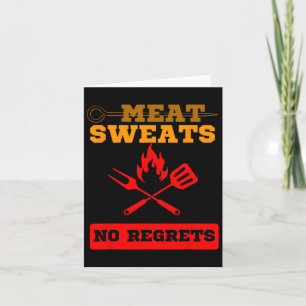 Carte Sucres de viande amusants Pas de Regrets