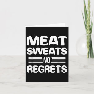 Carte Sucres de viande Pas de Regrets Chemise Drôle Vian