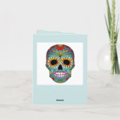 Carte Sucrez le jour de crâne des morts avec les (Dos)