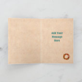 Carte Sud-Ouest Chili Ristra Wreath Rustique Bleu Fenêtr (Intérieur)