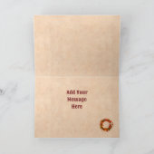 Carte Sud-Ouest Chili Wreath Russe Red Window Noël (Intérieur)