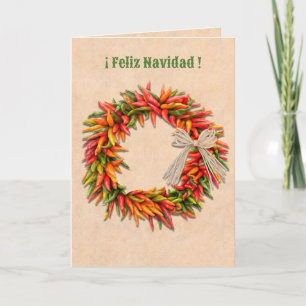 Carte Sud-Ouest du Chili Couronne Feliz Navidad Noël