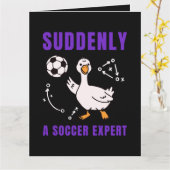 Carte Suddenly a soccer expert (Fleur jaune)