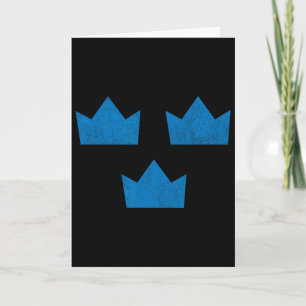 Carte Suède Drapeau T-Shirt Trois Couronnes Sverige Hock