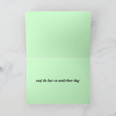 Carte suédoise de joyeux anniversaire (Intérieur)