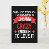 Carte Suffisamment Compétent Pour Devenir Lineman (Fleur jaune)