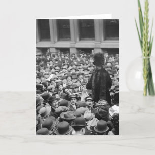 Carte Suffragette frappe la rue : début des années 1910