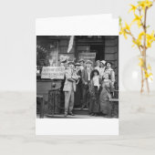 Carte Suffragettes et leur Men, 1913 (Fleur jaune)