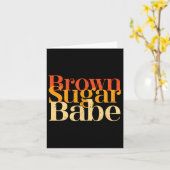 Carte Sugar Brown Soyez fier Histoire Noire Femmes Fiert (Fleur jaune)