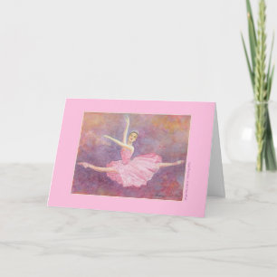 Carte Sugar Plum Fairy Greeting Card (customizable)