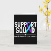 Carte Suicide Awareness Teal & Purple Ribbon Suprt M (Fleur jaune)