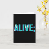 Carte Suicide Prevention Alive _ I For Suprters (Fleur jaune)