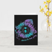 Carte Suicide Prevention Awareness Shirt Choose To Keep (Fleur jaune)