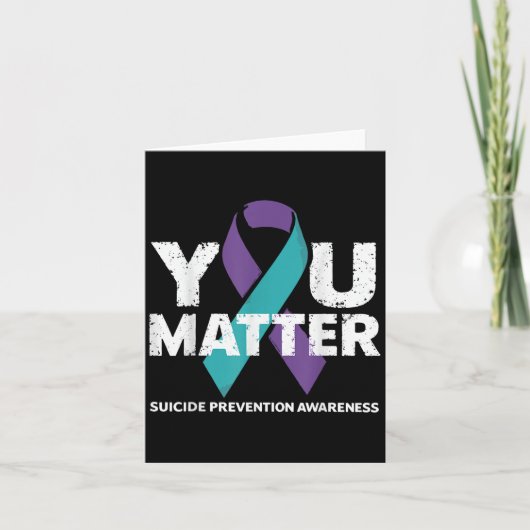 Carte Suicides Prevention Shirts Suicide Awareness  (Devant)