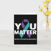 Carte Suicides Prevention Shirts Suicide Awareness  (Fleur jaune)