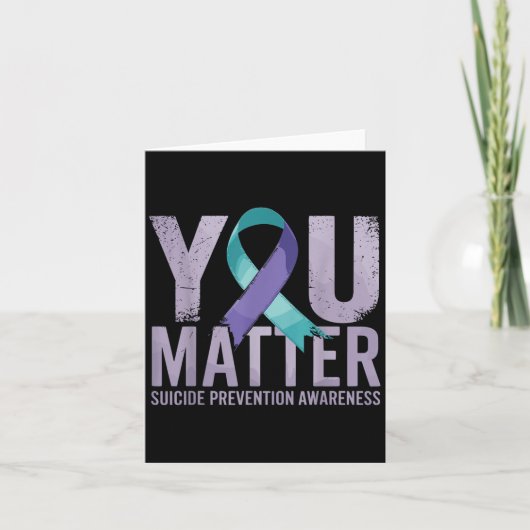 Carte Suicides Prevention Shirts Suicide Awareness  (Devant)