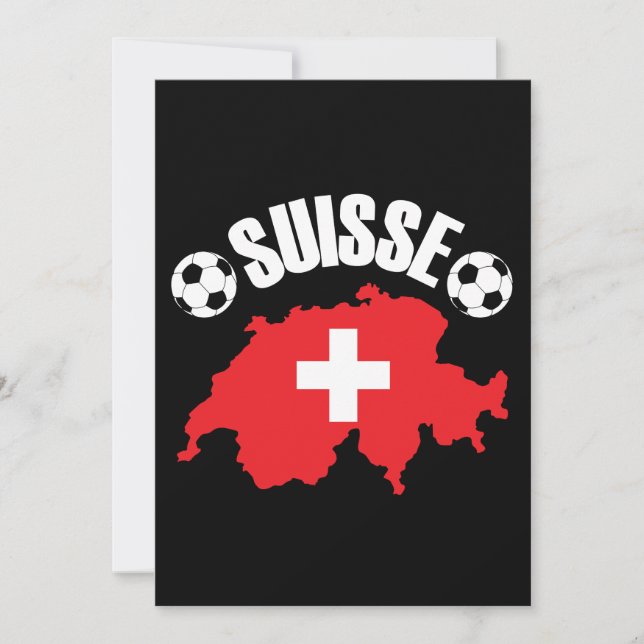 Carte Suisse Suisse Football (Devant)