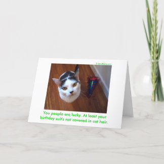 Carte Suit d'anniversaire