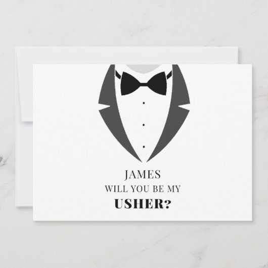Carte Suit Up Be My Groomsman Best man Proposition Card (Devant)