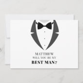 Carte Suit Up Be My Groomsman Best man Proposition Card (Devant)