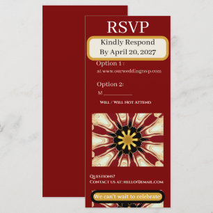 Carte Suite de RSVP traditionnelle   Éclatement d'étoile