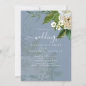 Carte Suite Mariage Sublime - Roses Blanches (Devant)