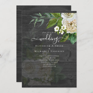 Carte Suite Mariage Sublime - Roses Blanches
