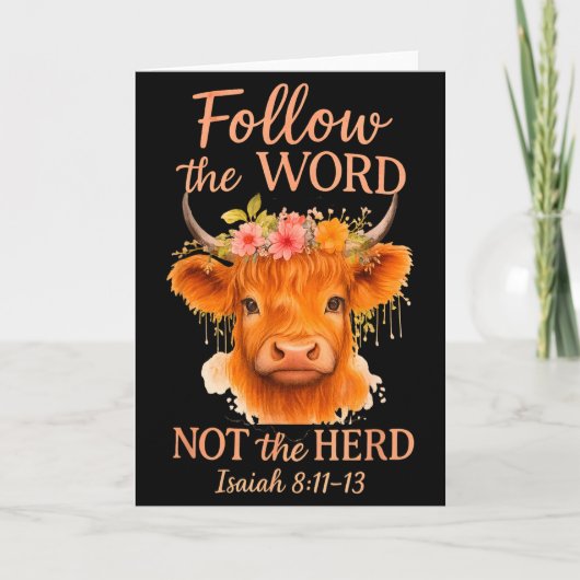 Carte Suivez la Parole, pas la foule chrétienne Highland (Devant)