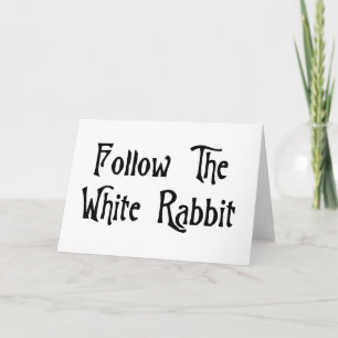 Carte Suivez Le Lapin Blanc