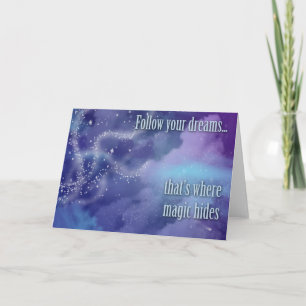 Carte Suivez vos rêves...