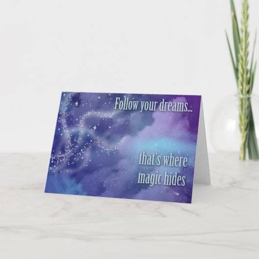 Carte Suivez vos rêves... (Devant)