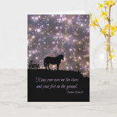 Carte Suivez vos rêves, citation célèbre, Teddy (Fleur jaune)