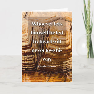Carte Suivez votre coeur Inspirational Egyptian Proverbe