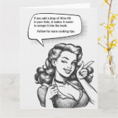 Carte Suivre Pour Plus De Conseils Sur La Cuisine (Fleur jaune)