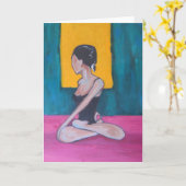 Carte Sukhasana (Fleur jaune)